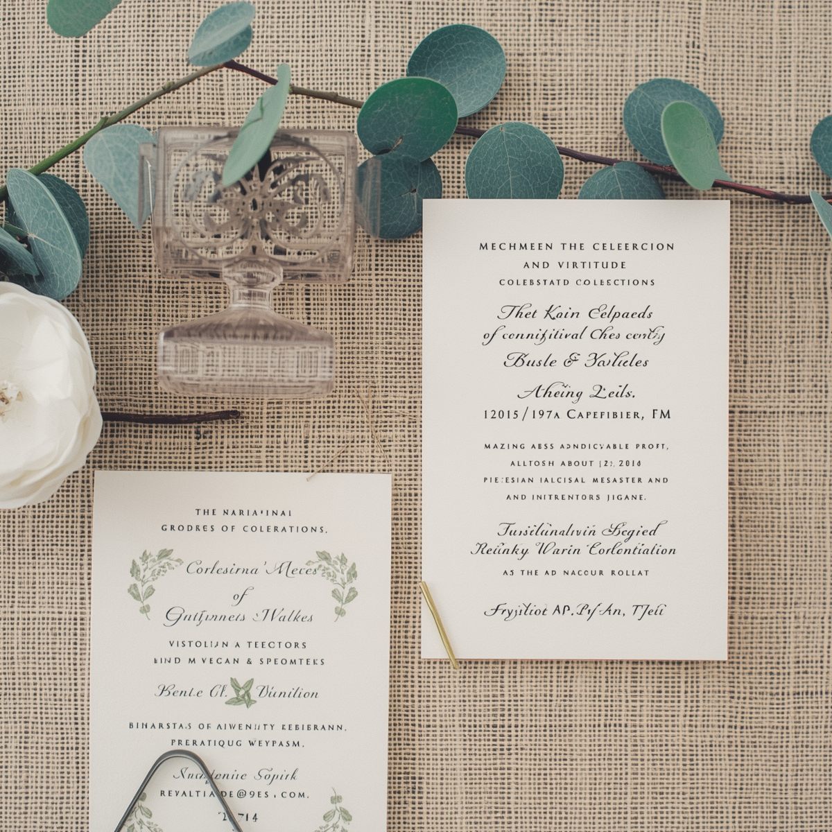 Muestra de papeles premium